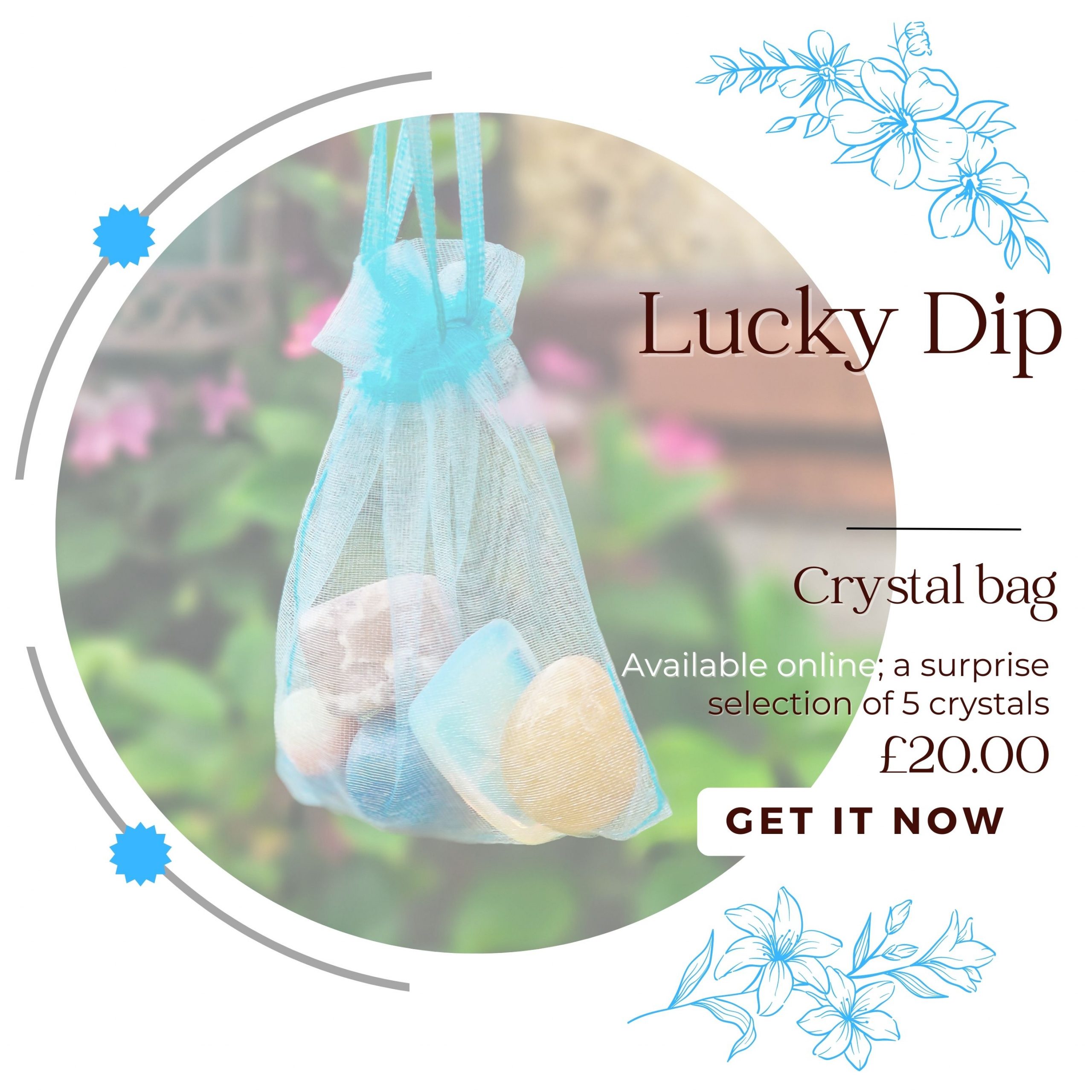 Lucky Dip Crystal Bag Dragonfly Dreams