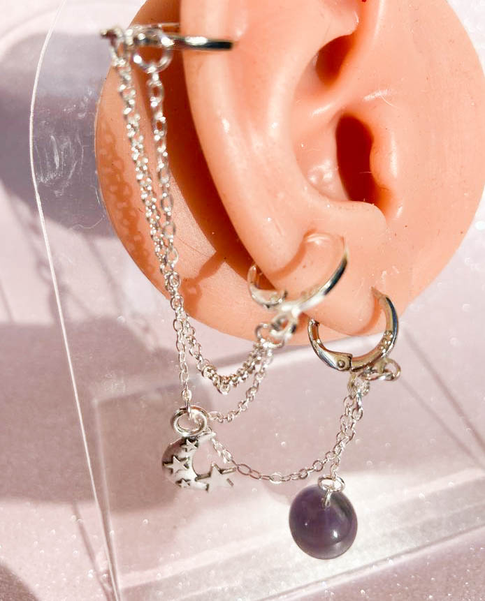 Piercing Bajoran Earring Amazon Earrings For Double Piercing CZ